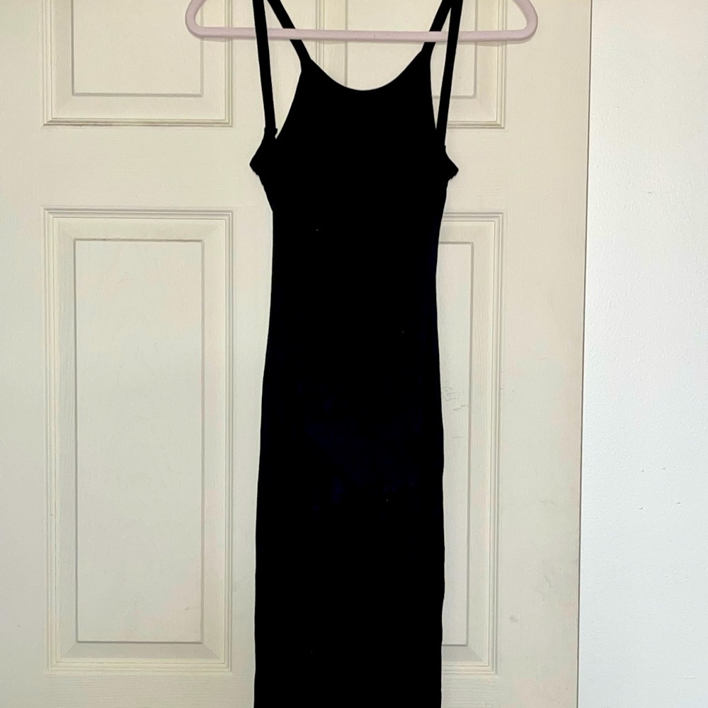 Never worn- backless ribbed knit midi dress